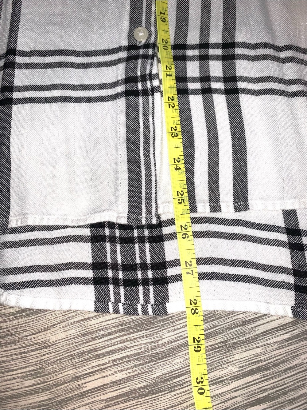 Alexander Jordan white and Black plaid short sleeve button down Women’s shirt M - Picture 5 of 6